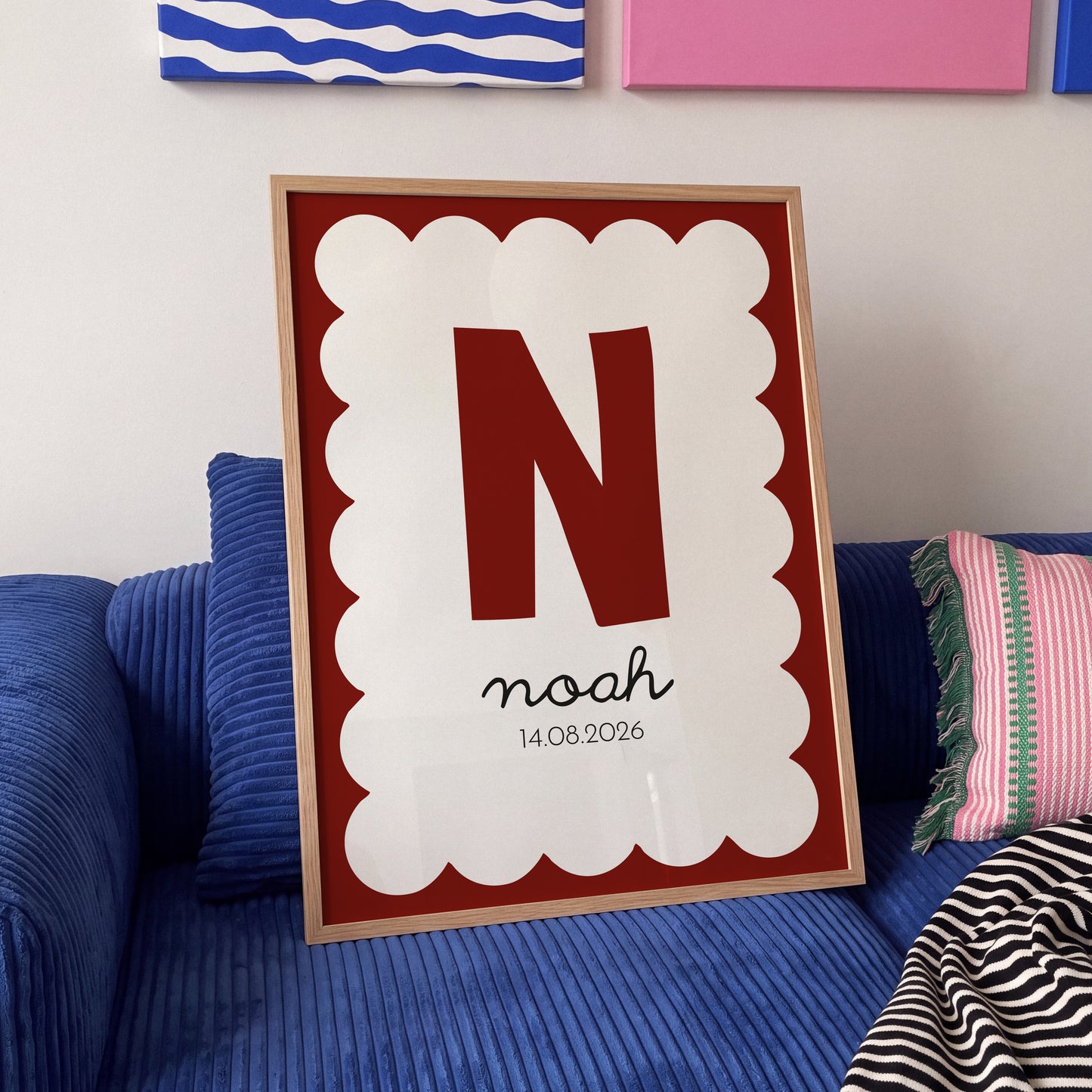 Geboorteposter eerste letter