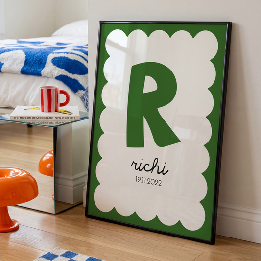 Geboorteposter eerste letter